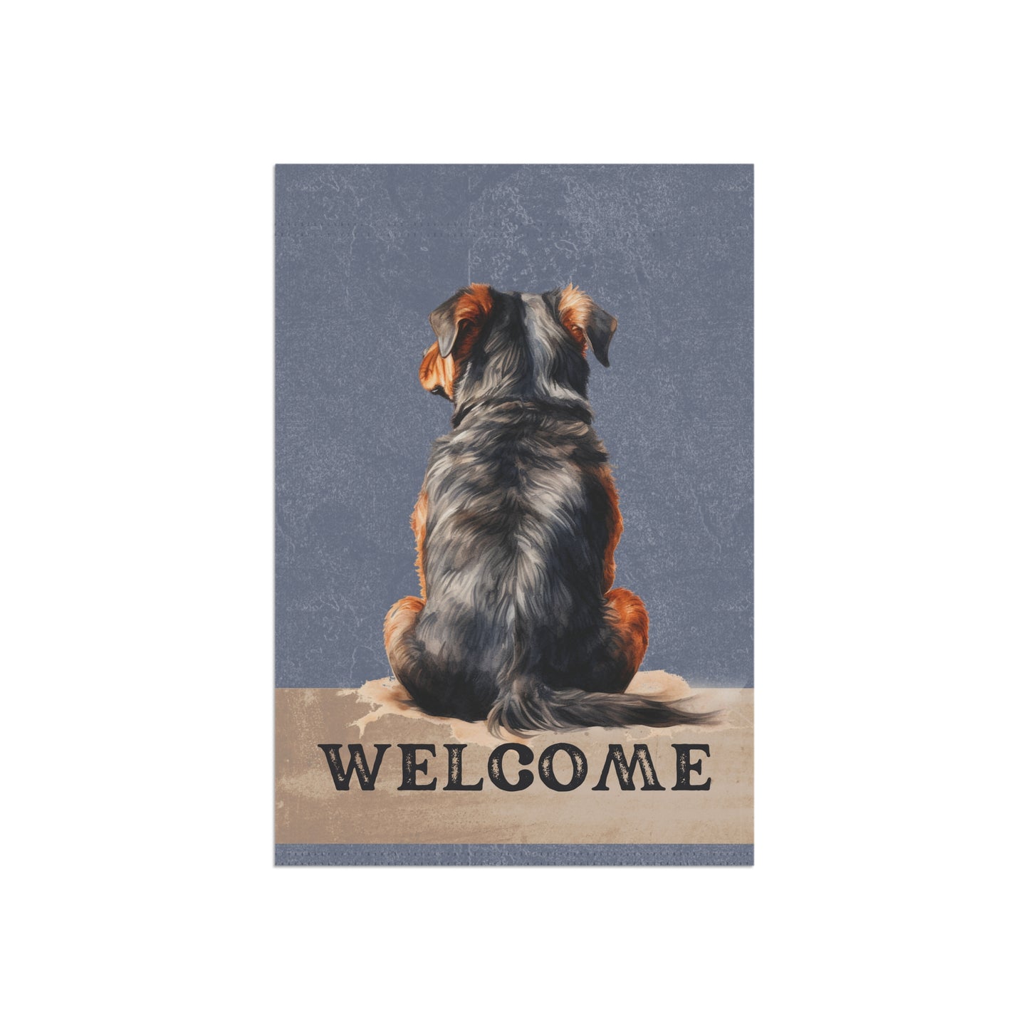 Rottweiler Welcome 2-Sided Garden & House Flag/Banner