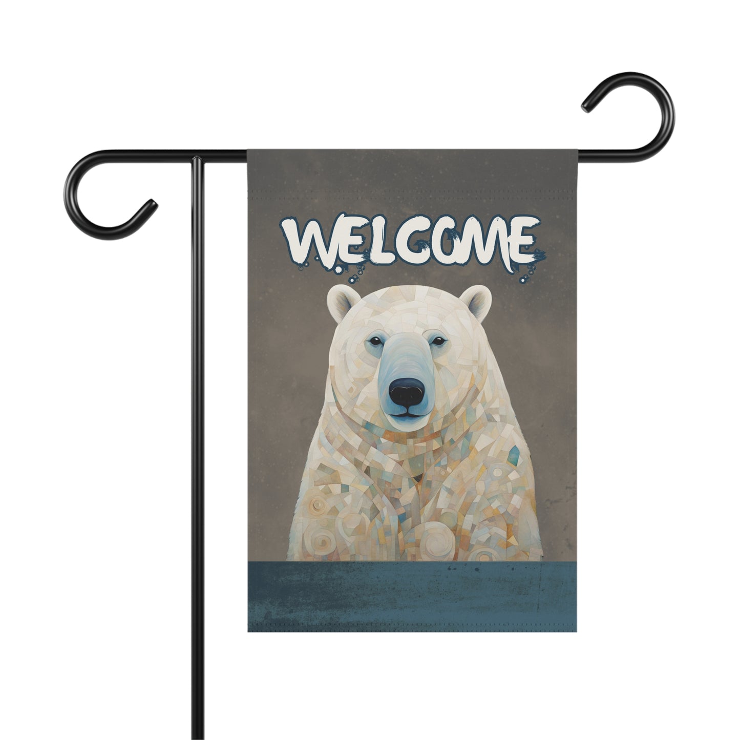 Polar Bear Welcome 2-Sided Garden & House Flag/Banner