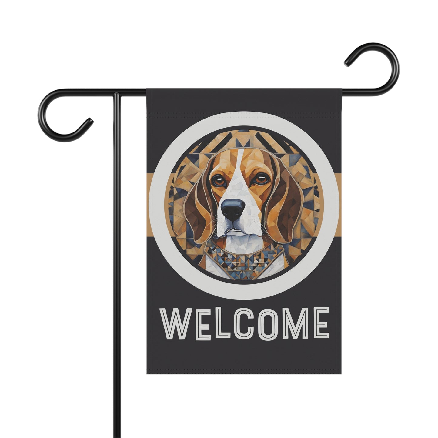 Beagle Welcome 2-Side Garden & House Flag/Banner