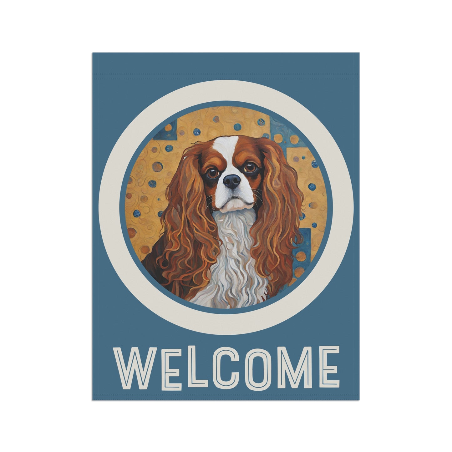 Cavalier King Charles Welcome 2-SidedGarden & House Flag/Banner