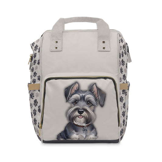 Miniature Schnauzer Multifunctional  Backpack