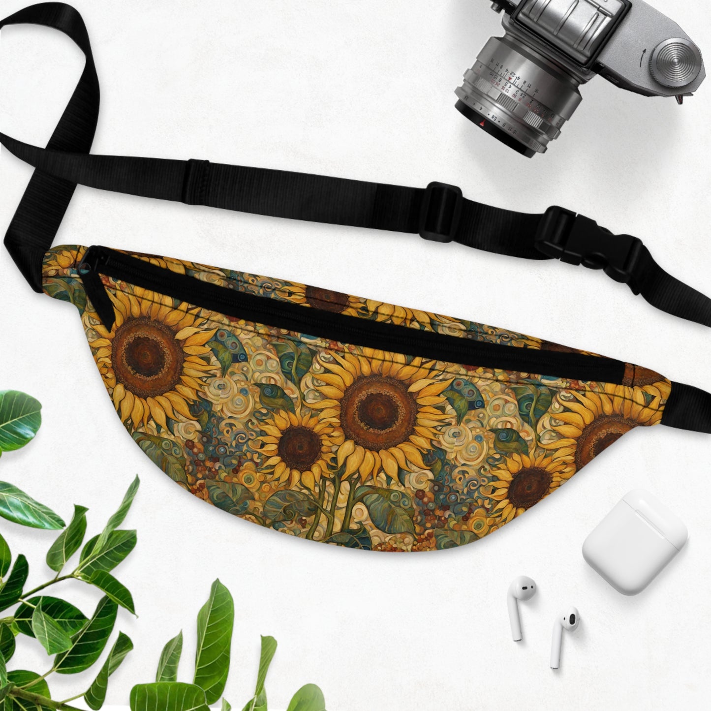 Sunflower Abstract Fanny Pack