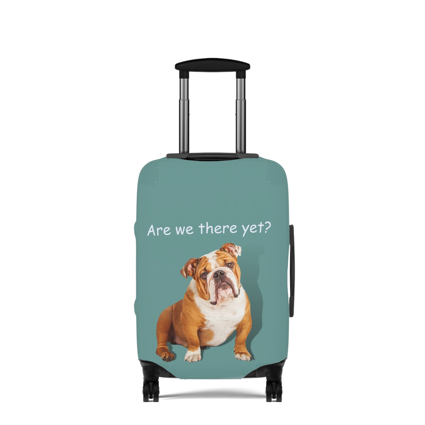 English Bulldog Are We There Yet? Luggage Cover