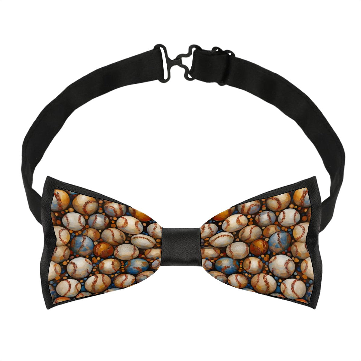Vintage Baseballs Adjustable Bow Tie