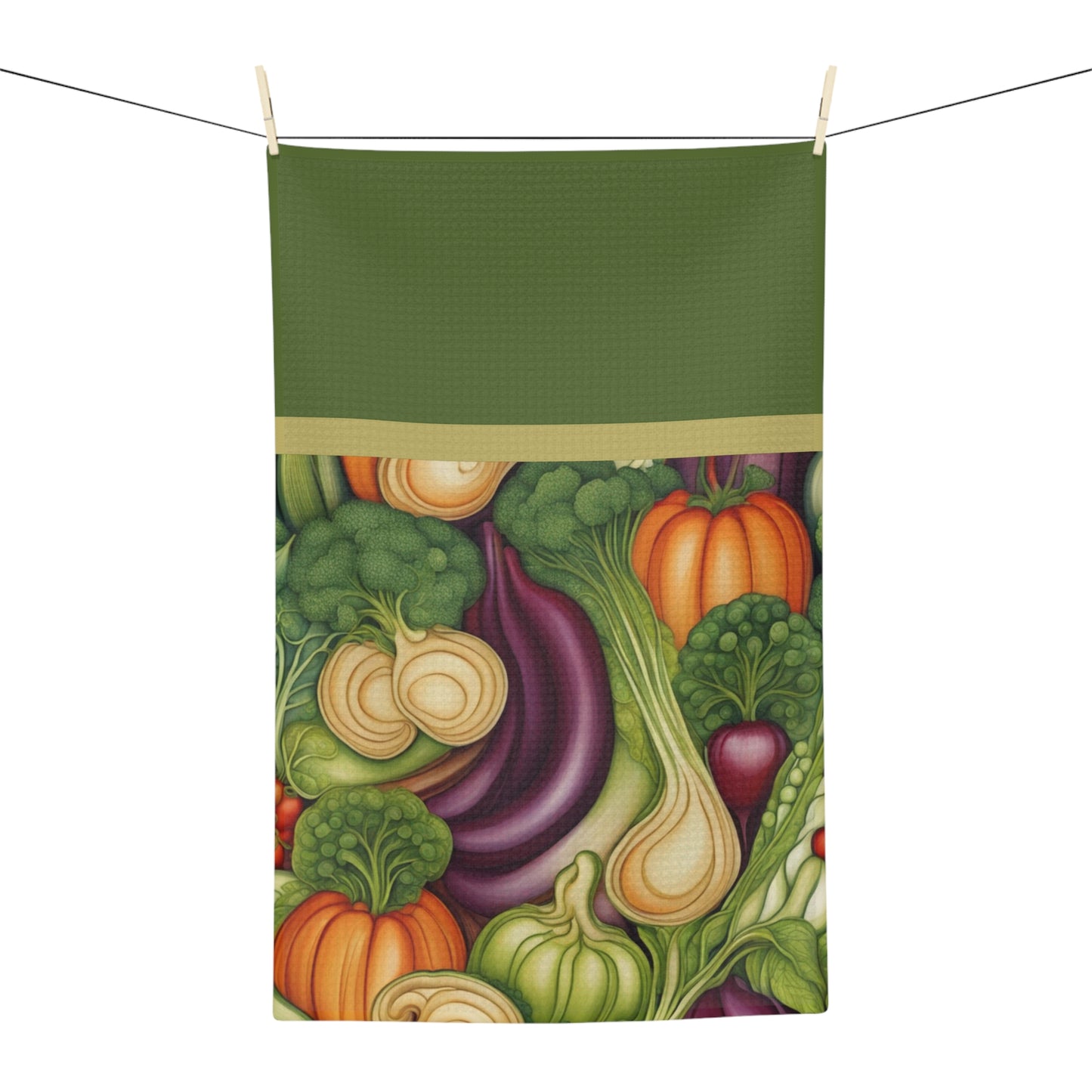 Veggie Delight Microfiber Tea Towel