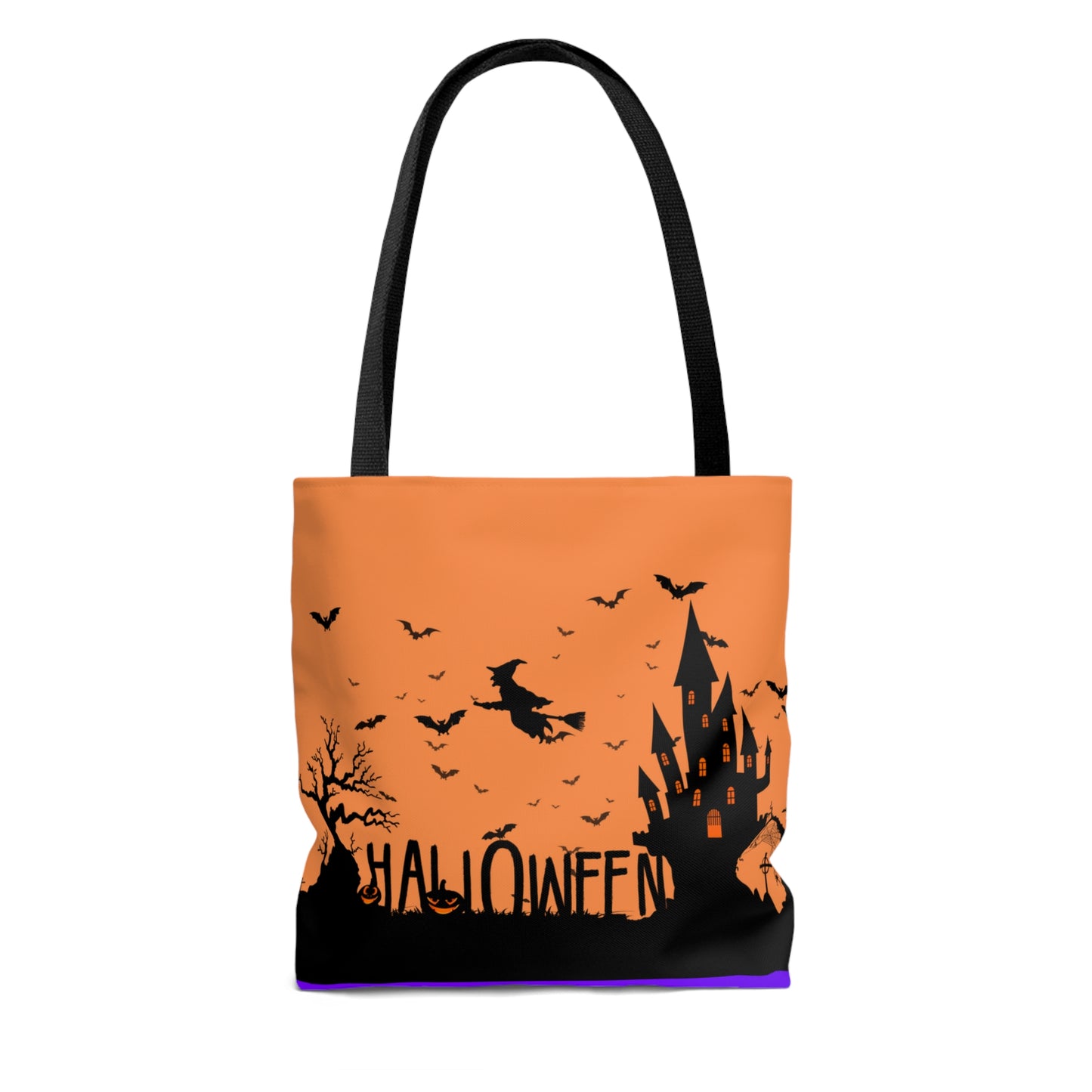 Trick or Treat Black Cat Halloween Tote Bag