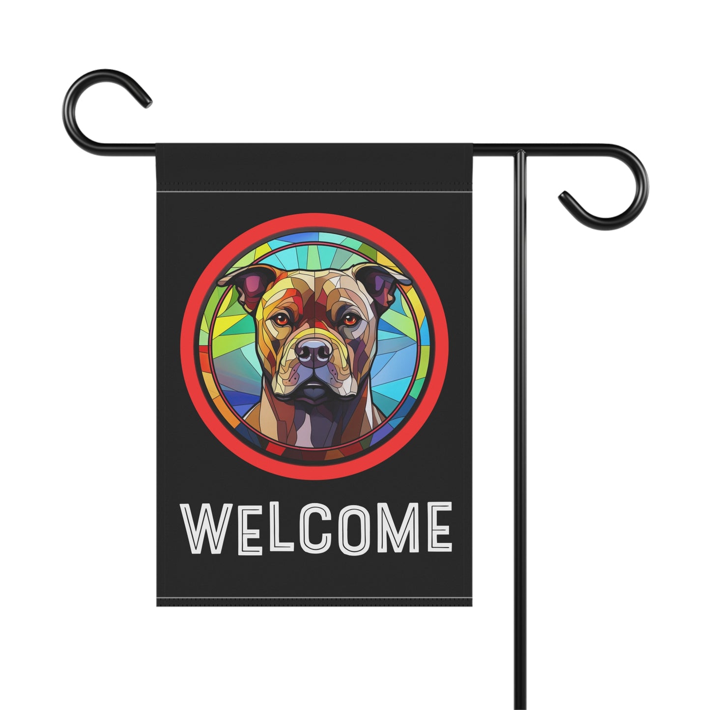 Staffordshire Bull Terrier Welcome 2-Sided Garden & House Flag/Banner