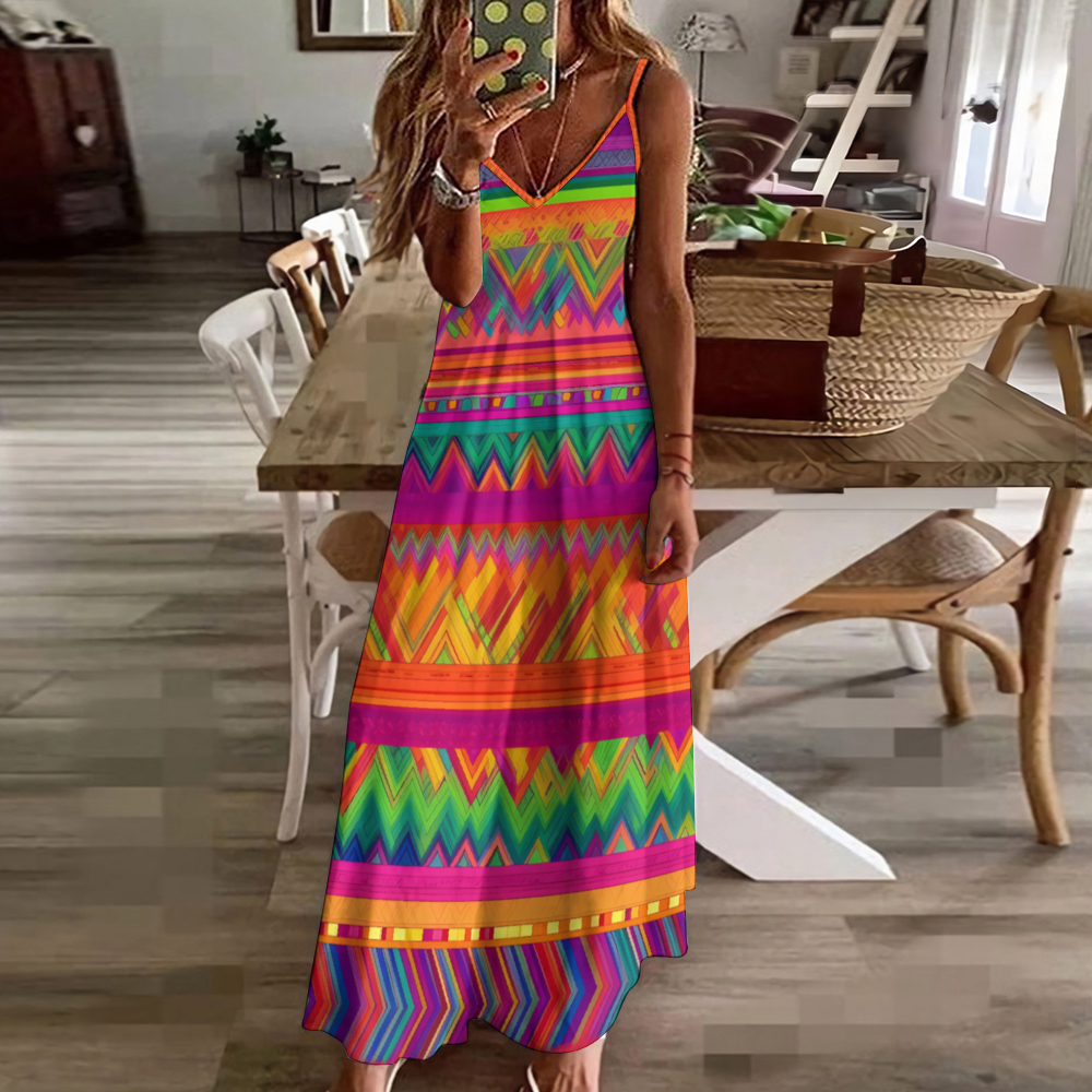 Zinger Women's Summer Fashion Maxi Slip Dress