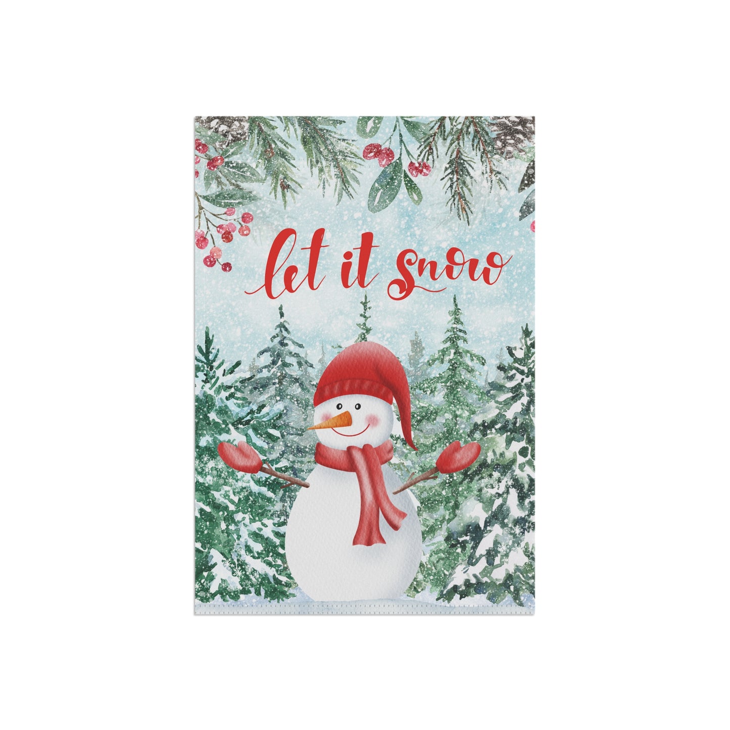 Let It Snowman 2-Sided Garden & House Banner