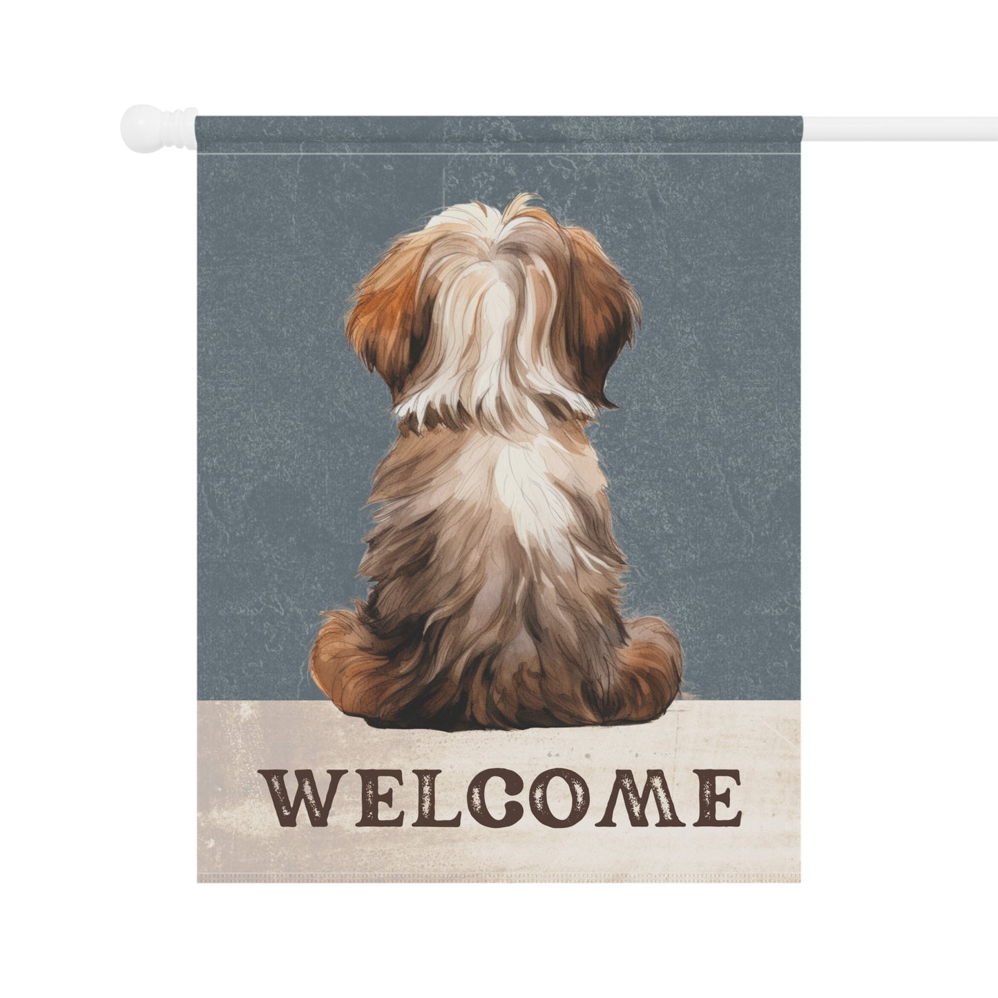 Havanese Welcome 2-Sided Garden & House Flag/Banner