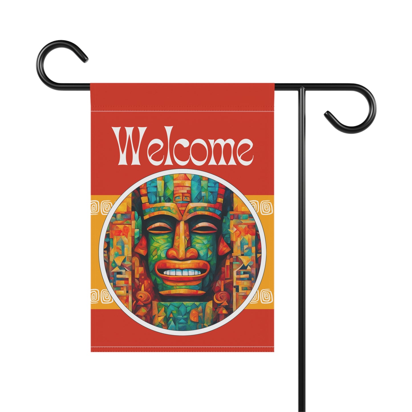 Tiki Chill Welcome 2-Sided Garden & House Flag/Banner