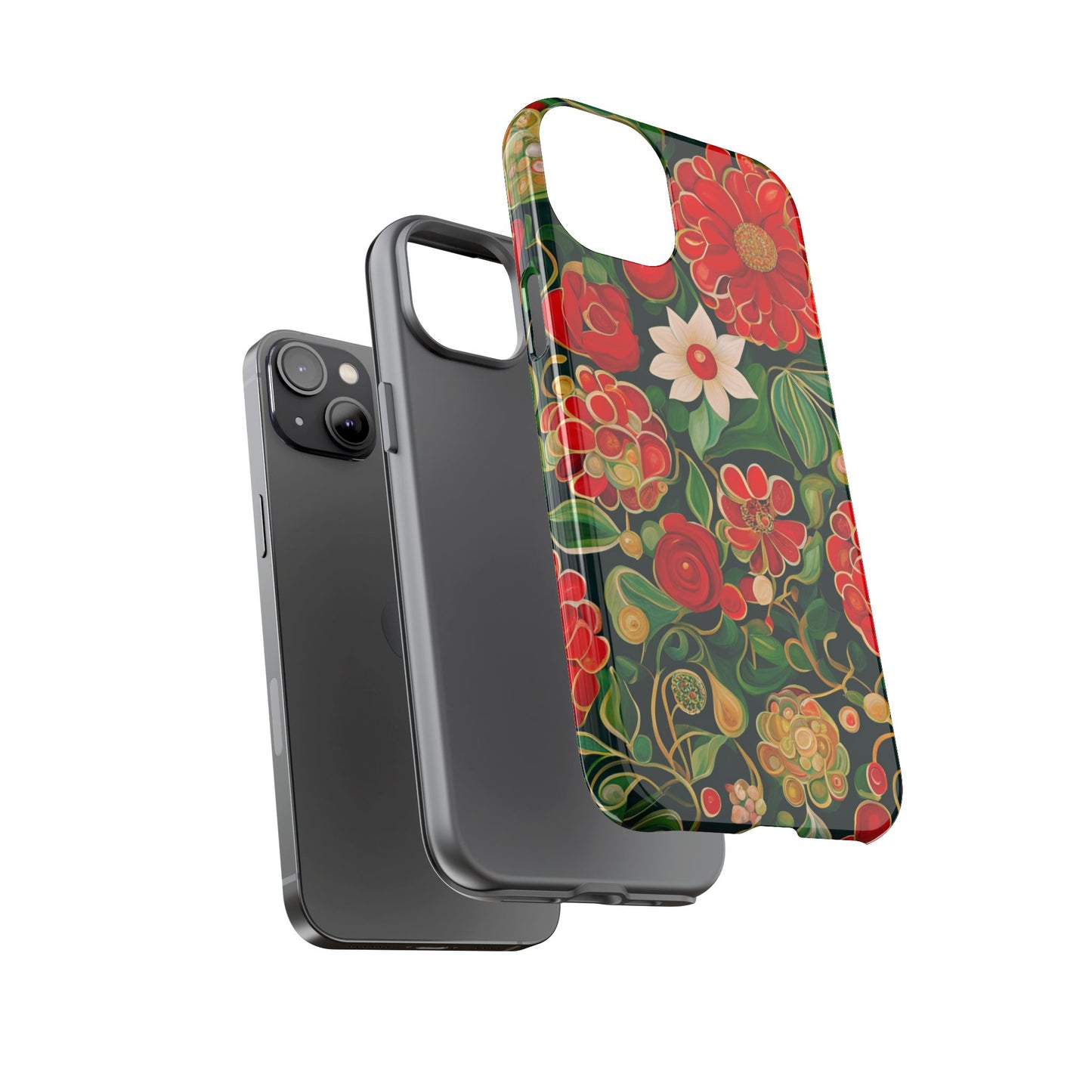 December Flowers iPhone Samsung Galaxy Google Pixel Tough Cases