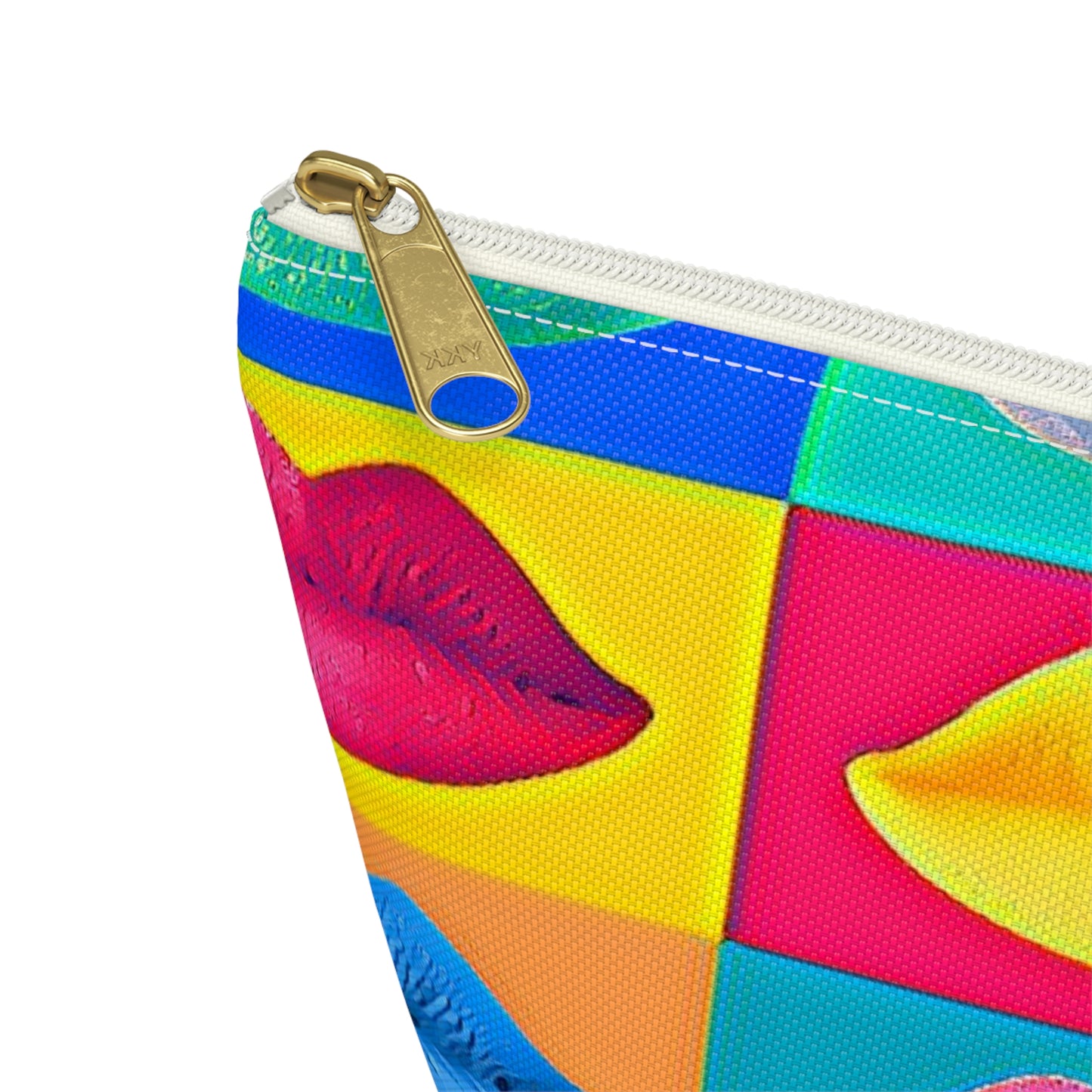 Pop Art Lips Accessory Pouch w T-bottom