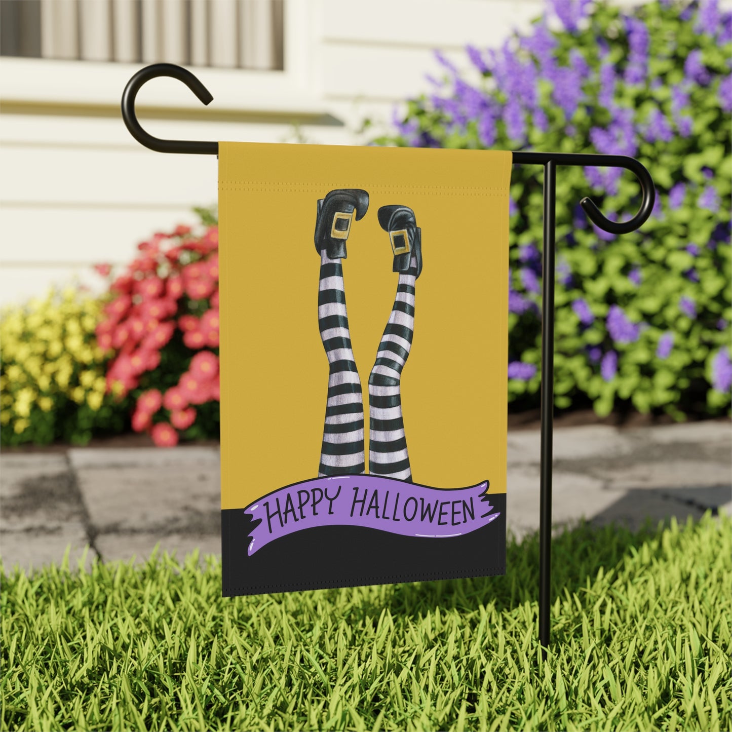 Which Witch Happy Halloween 2-Sided Garden & House Banner