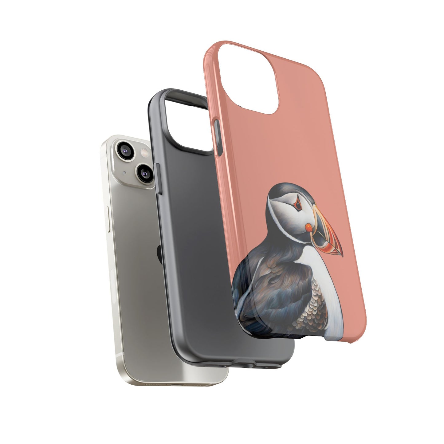 Puffin Wildlife iPhone Samsung Galaxy Google Pixel Tough Cases