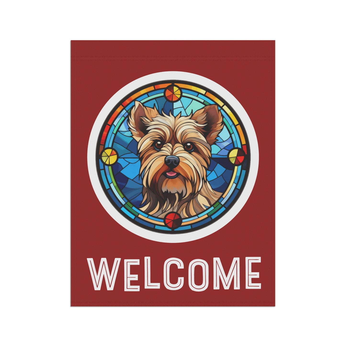 Yorkshire Terrier Welcome 2-Sided Garden & House Flag/Banner