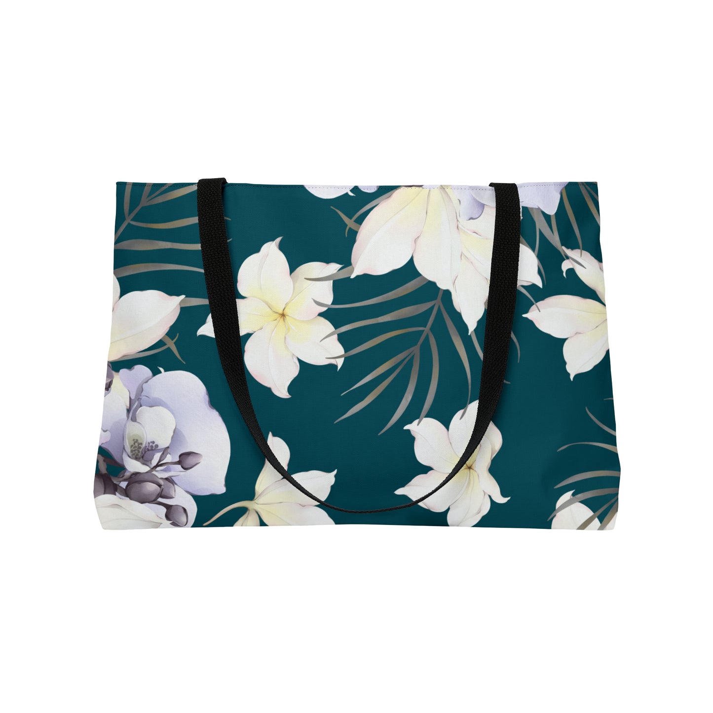 Orchid & Plumeria Weekender Tote Bag