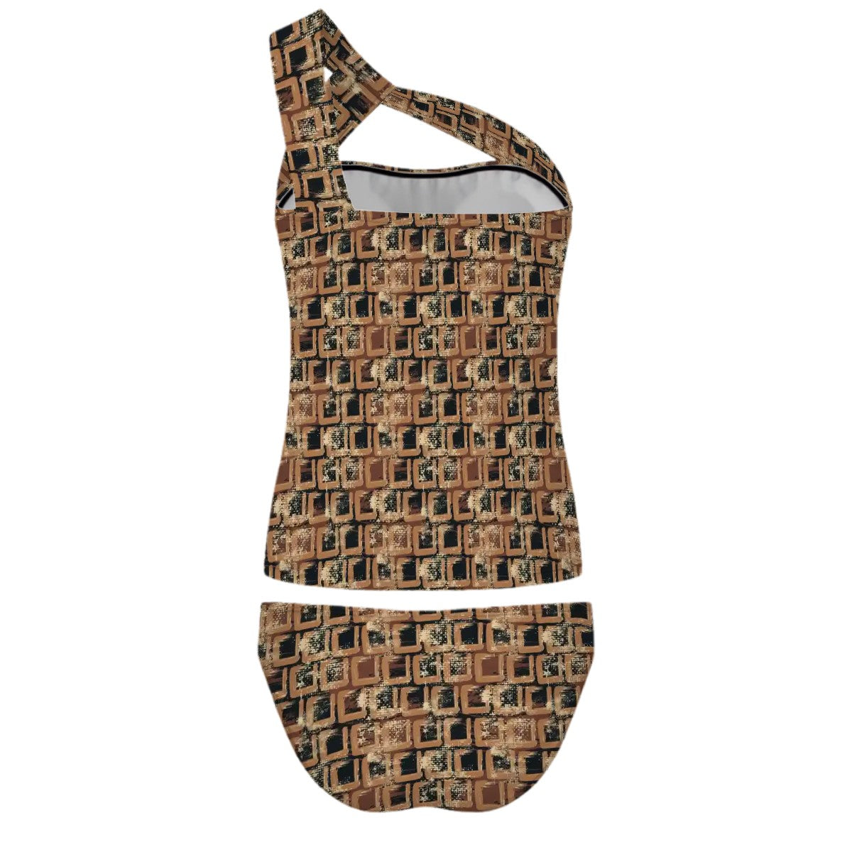 Chester One-Shoulder Two Piece Tankini Swimsuit