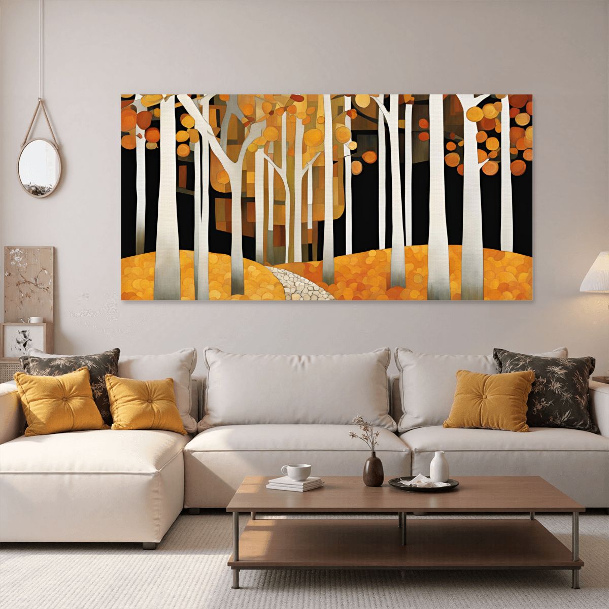 60" x 30" Printed Canvas Fabric Wall Art - No Frame (Made in USA)