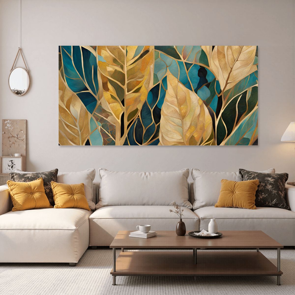 60" x 30" Printed Canvas Fabric Wall Art - No Frame (Made in USA)