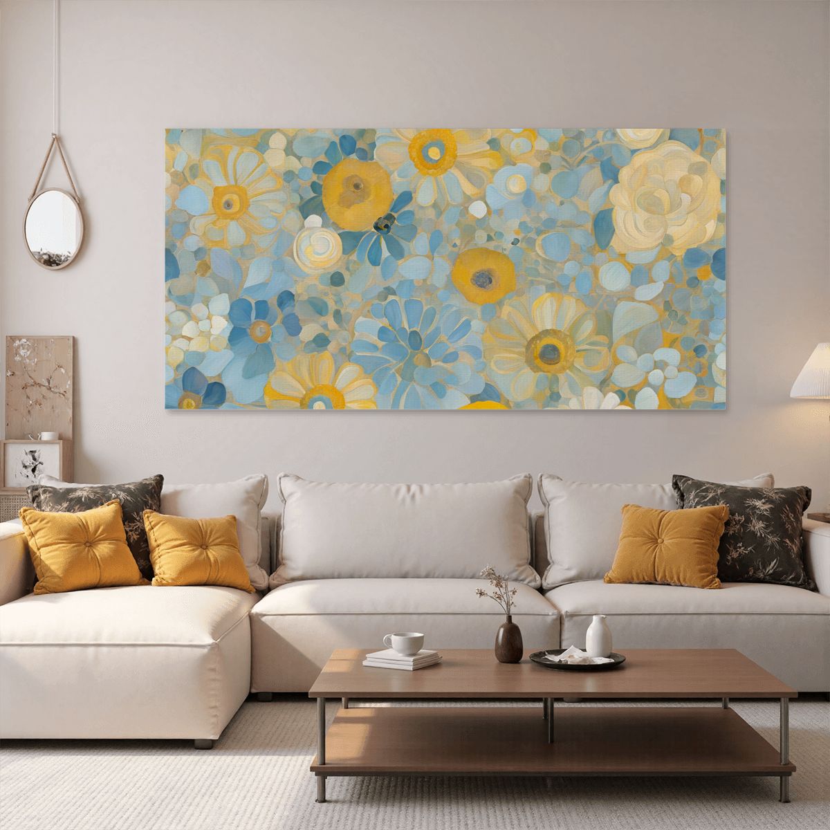 60" x 30" Printed Canvas Fabric Wall Art - No Frame (Made in USA)