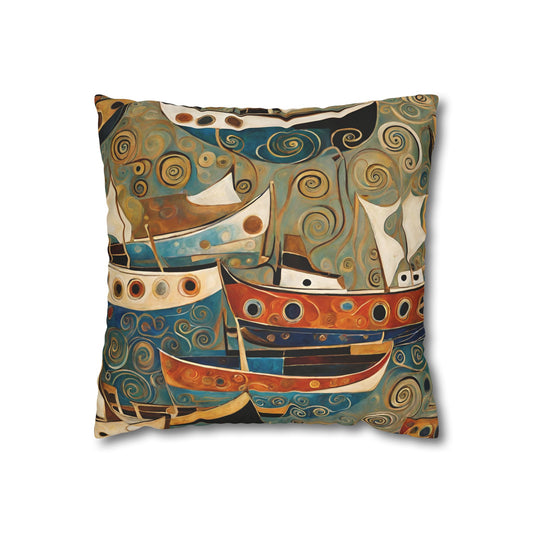 The Harbor Square Poly Canvas Pillowcase