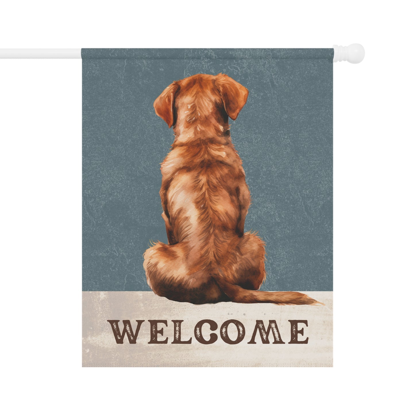 Chesapeake Bay Retriever Welcome 2-Sided Garden & House Flag/Banner