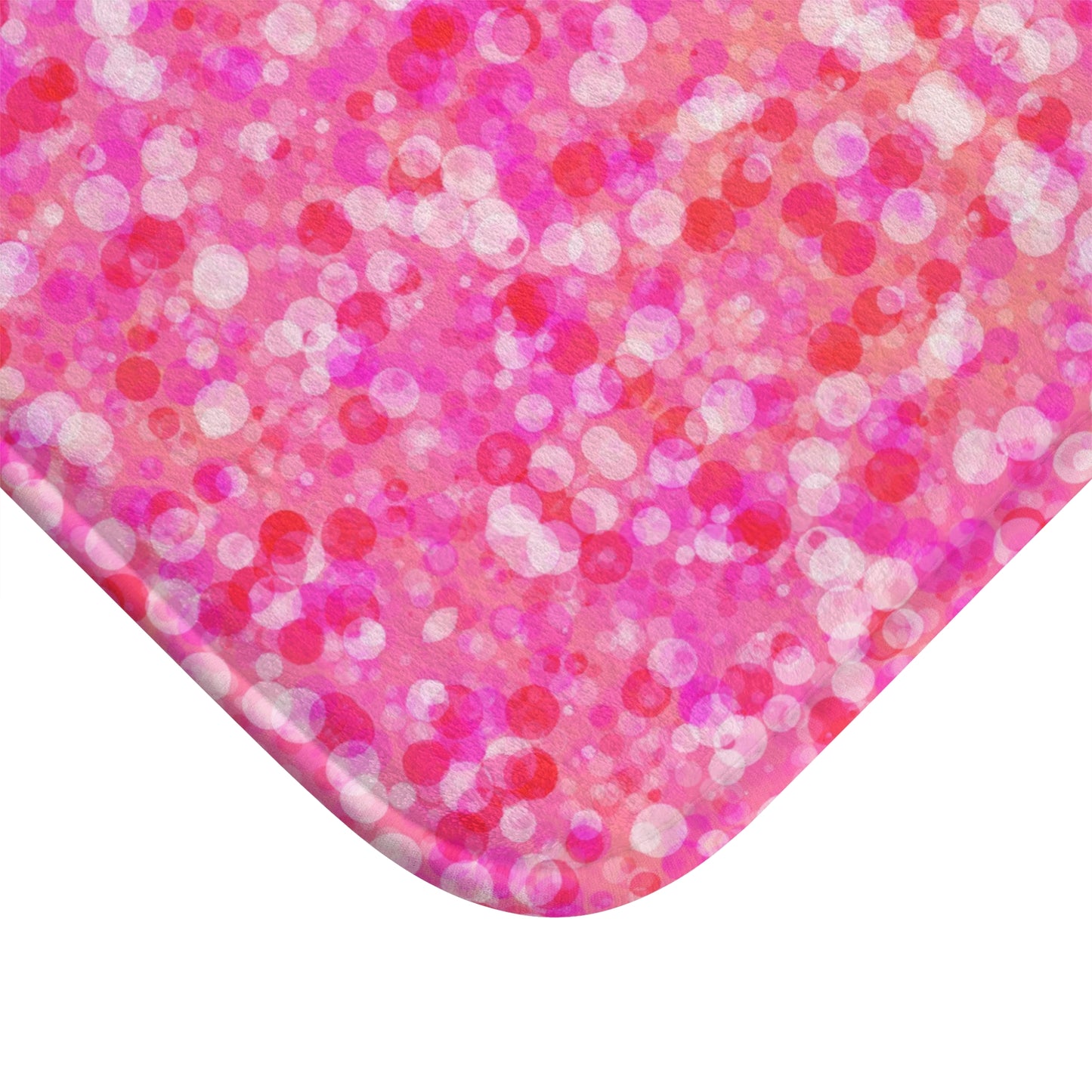 Poppin Pink Microfiber Bath Mat