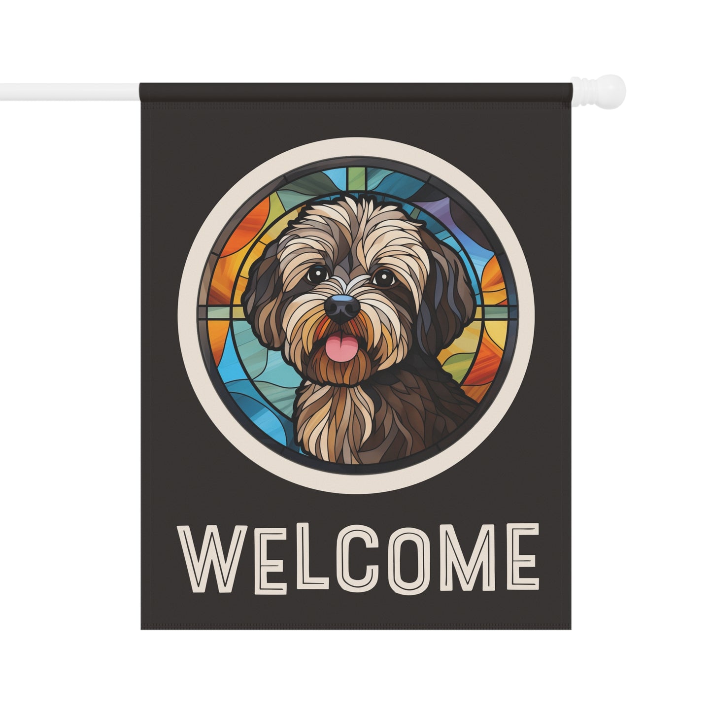 Havanese Welcome 2-Sided Garden & House Flag/Banner