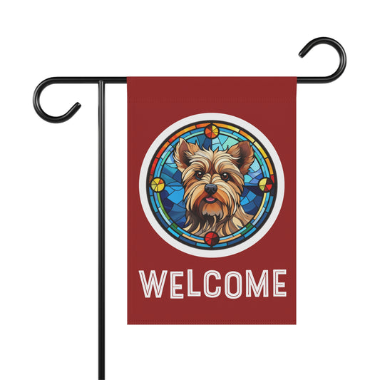 Yorkshire Terrier Welcome 2-Sided Garden & House Flag/Banner