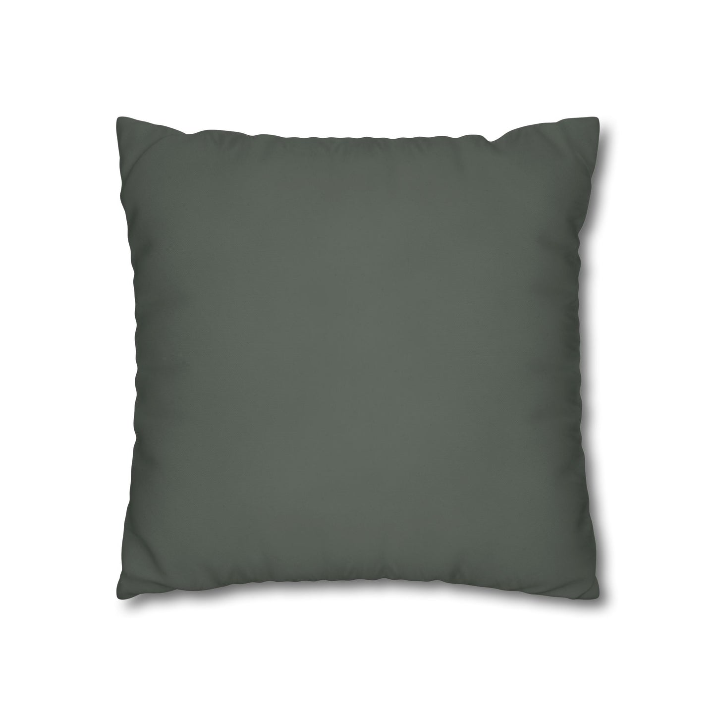 Winter Grizzly Square Poly Canvas Pillowcase