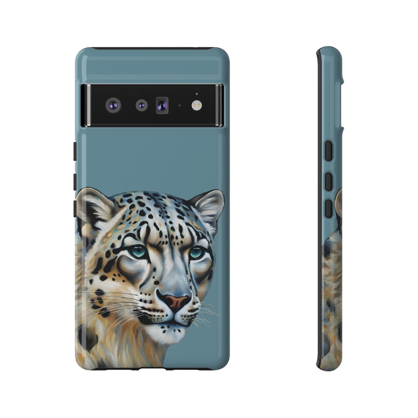 Snow Leopard iPhone Samsung Galaxy Google Pixel Tough Cases