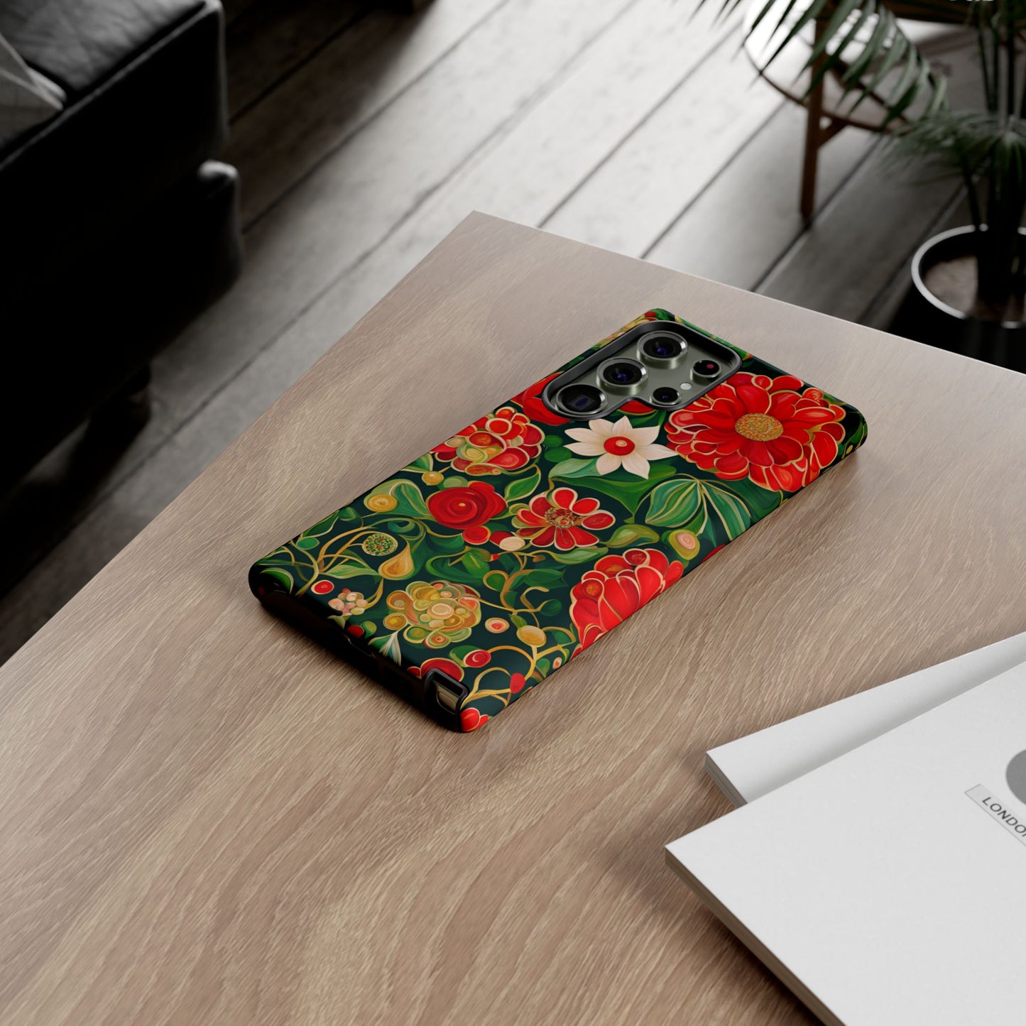 December Flowers iPhone Samsung Galaxy Google Pixel Tough Cases