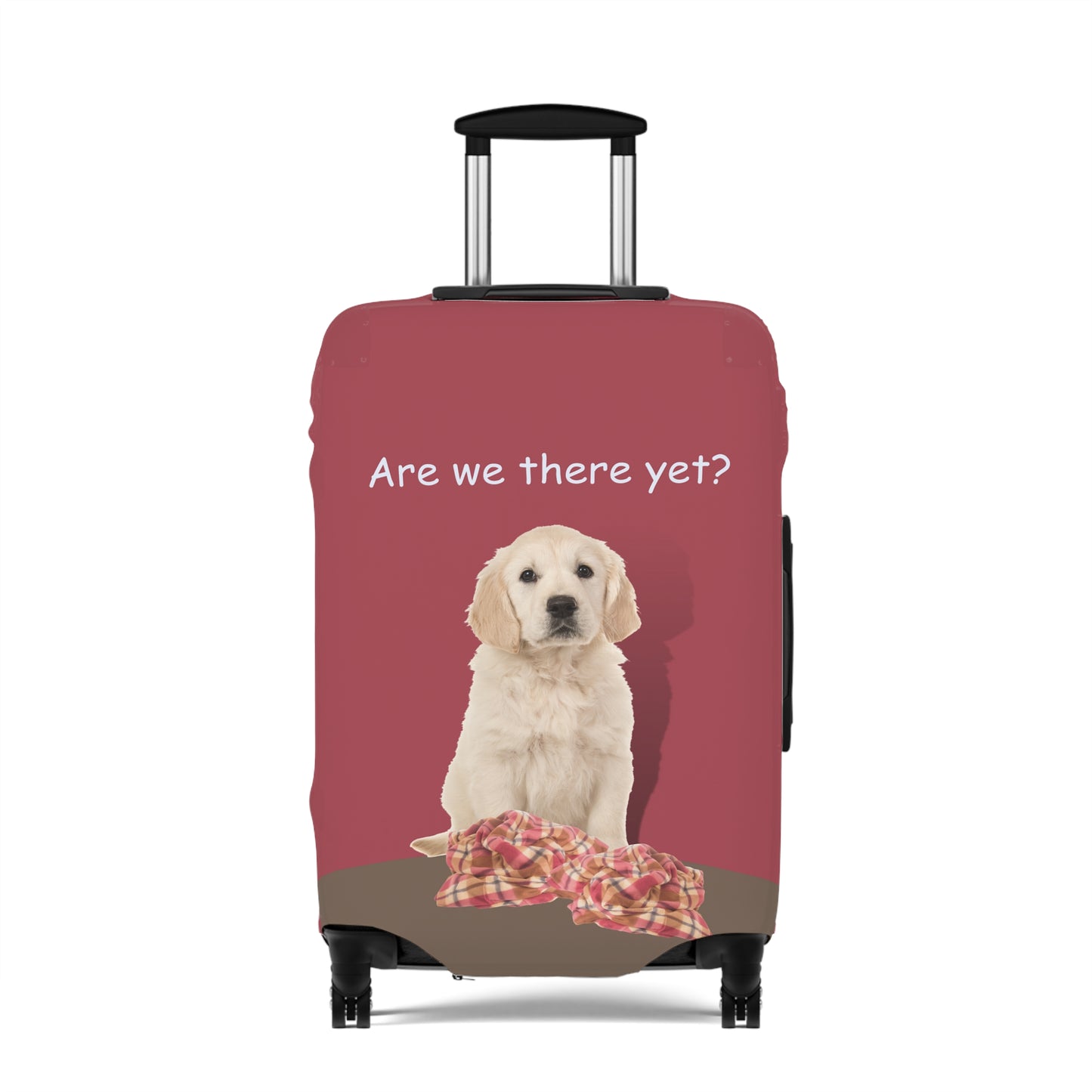 Golden Retriever Are We There yet? Luggage Cover