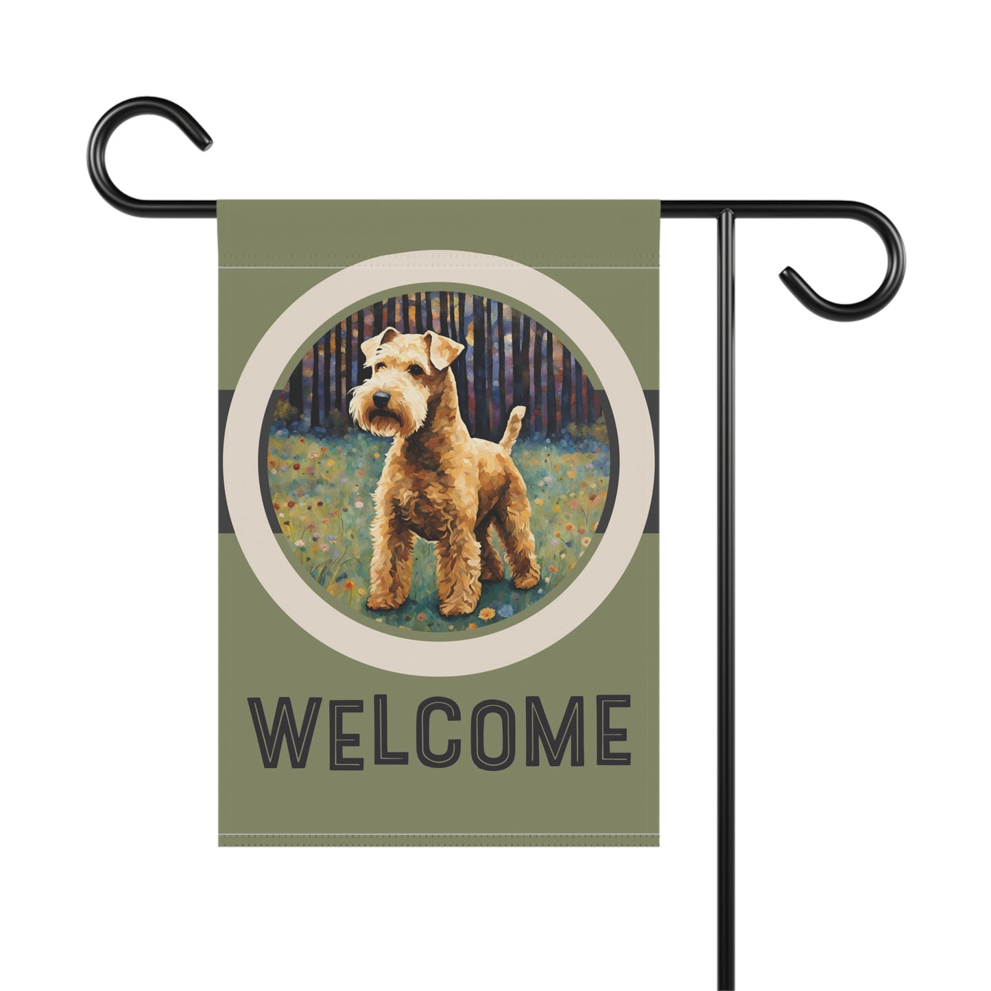 Lakeland Terrier Welcome 2-Sided Garden & House Flag/Banner