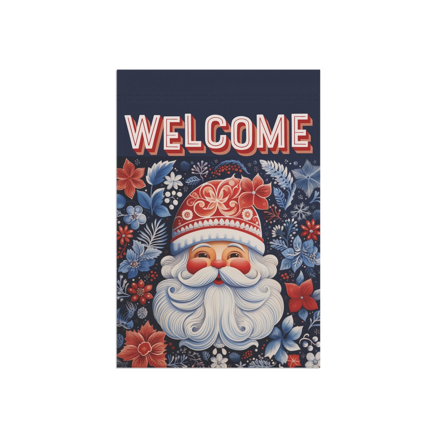 Nordic Santa Welcome 2-Sided  Garden & House Flag/Banner