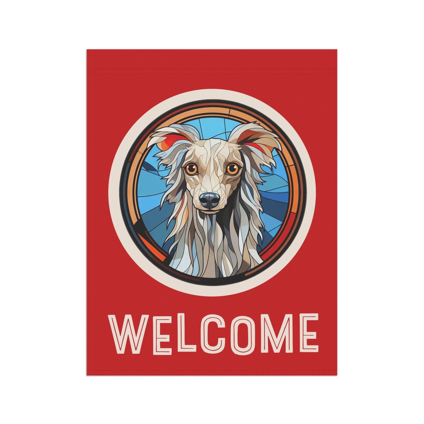 Chinese Crested Welcome 2-Sided Garden & House Flag/Banner