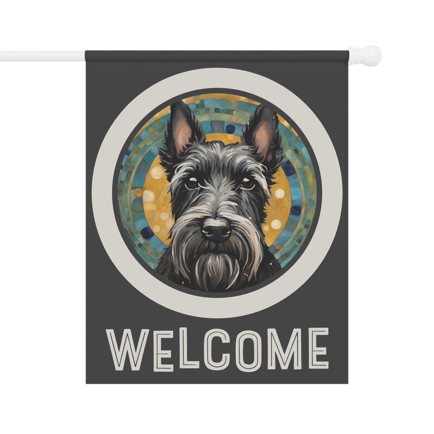 Scottish Terrier Welcome 2-Sided Garden & House Flag/Banner