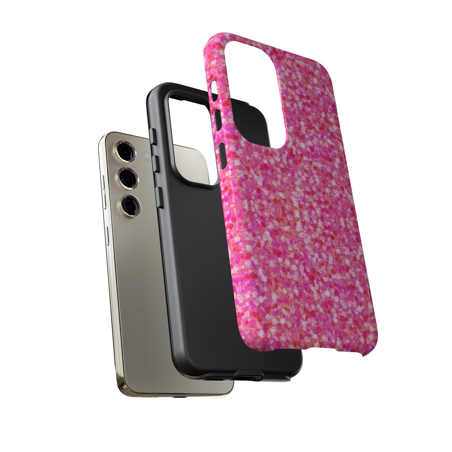 Poppin Pink iPhone Samsung Galaxy Google Pixel Tough Cases