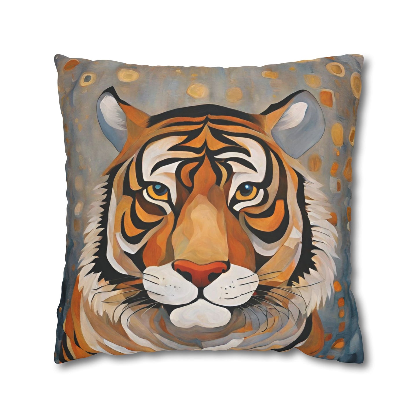 The Tiger Wildlife Square Poly Canvas Pillowcase