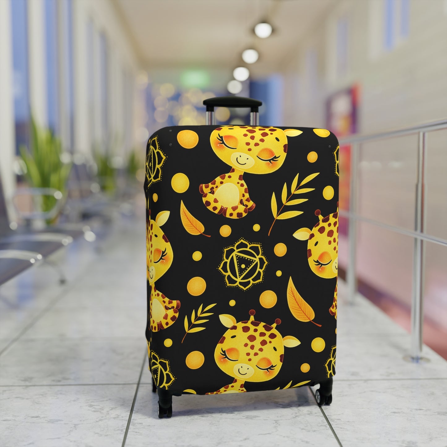 Zen Giraffe Luggage Cover