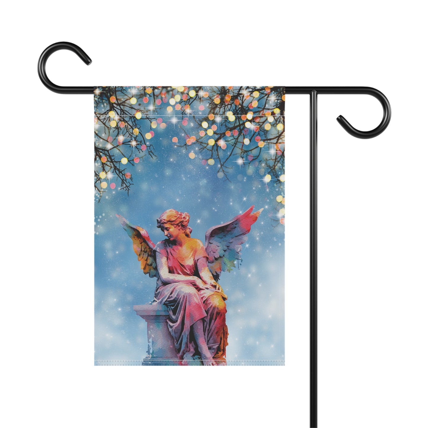 Garden Angel Statue 2-Sided Garden & House Banner