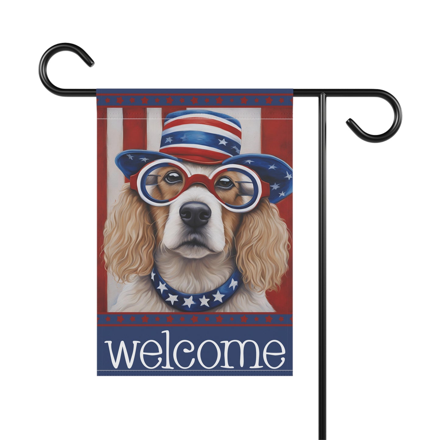 Liberty Dag Welcome 2-Sided Garden & House Flag/Banner