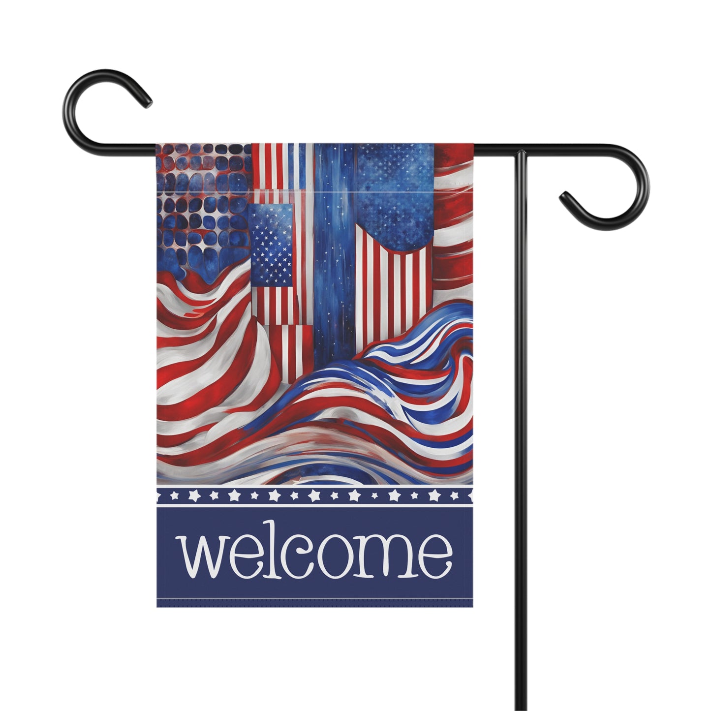 Old Glory Welcome 2-Sided Garden & House Flag/Banner