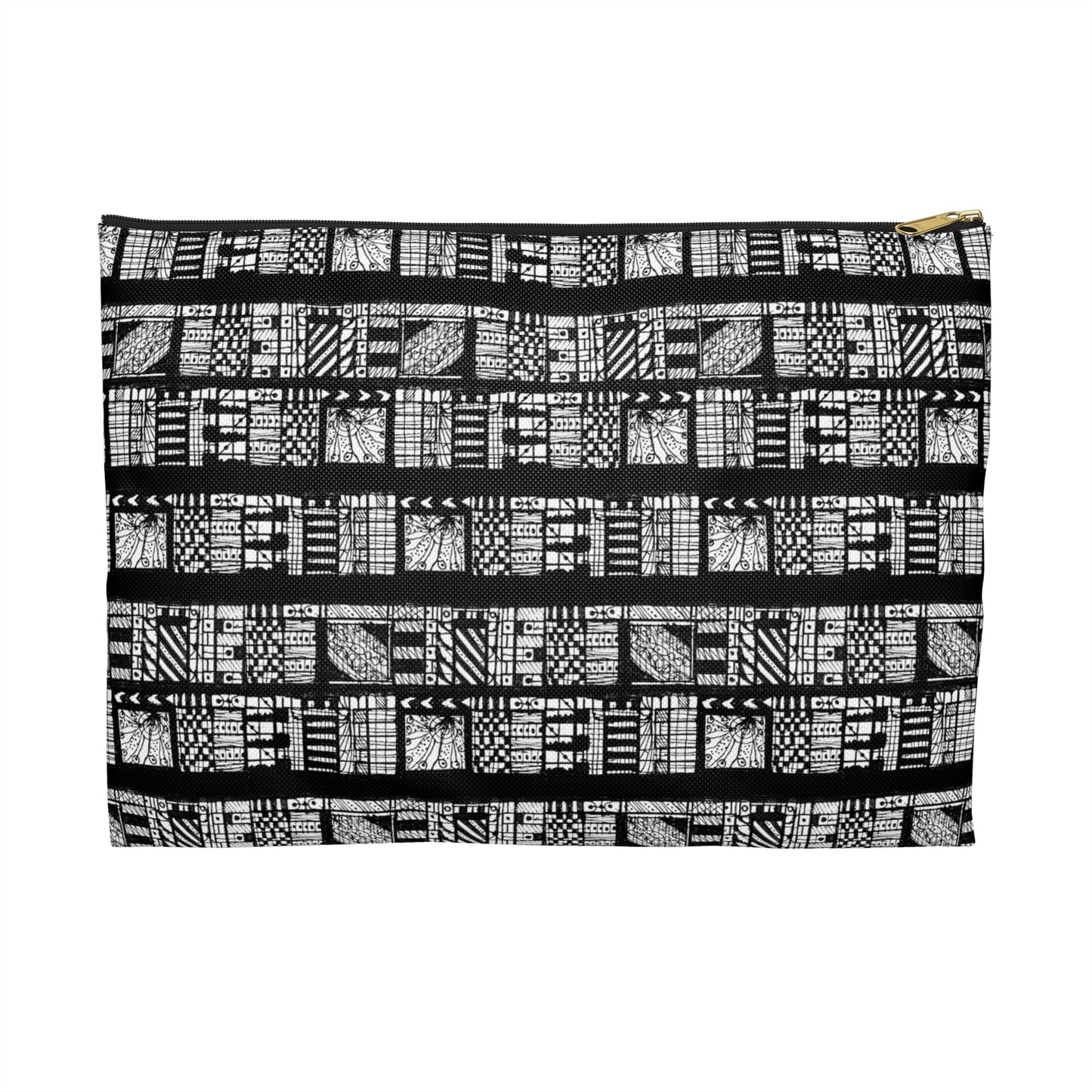 Tribal Black & White Accessory Pouch