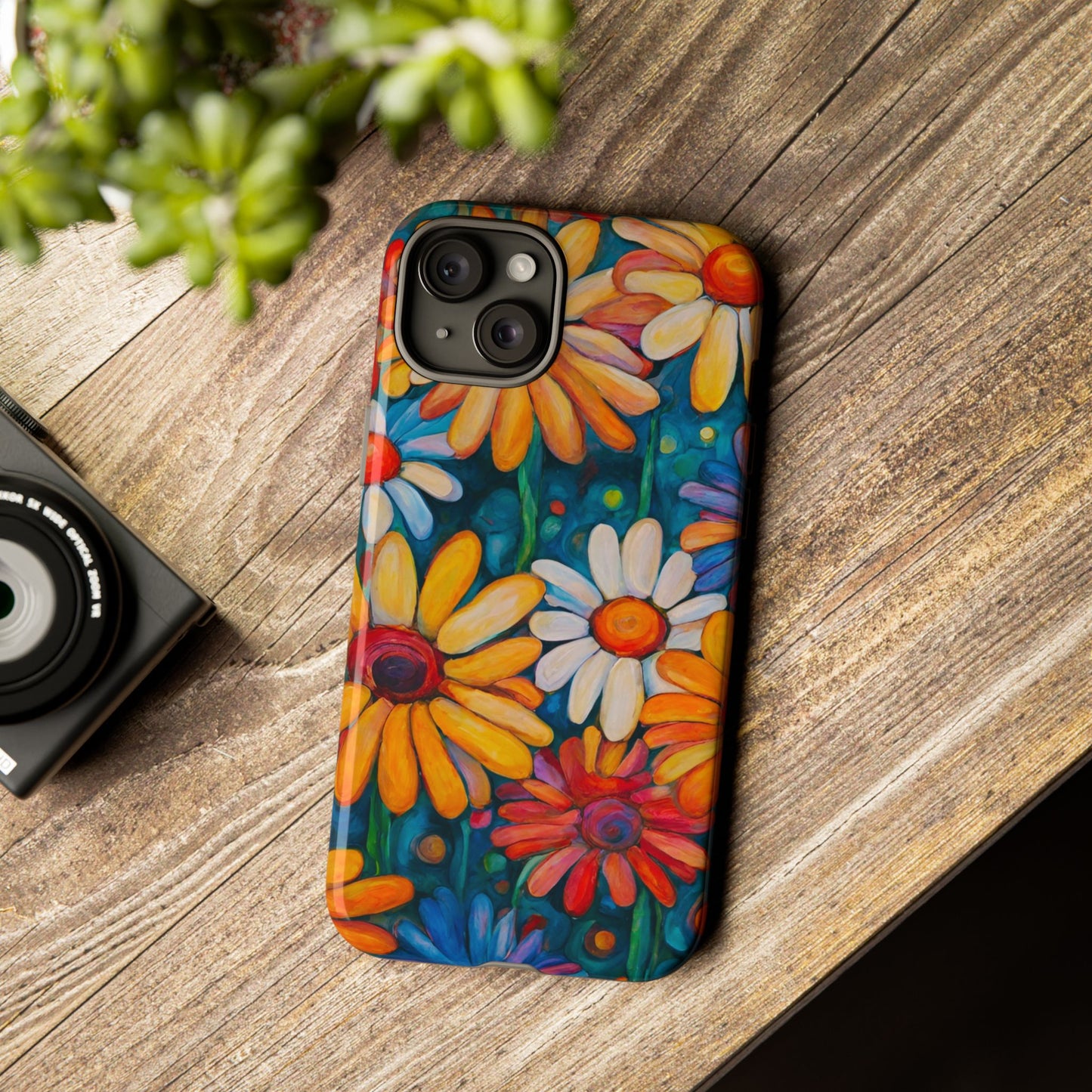 Crazy Daisies iPhone Samsung Galaxy Google Pixel Tough Cases