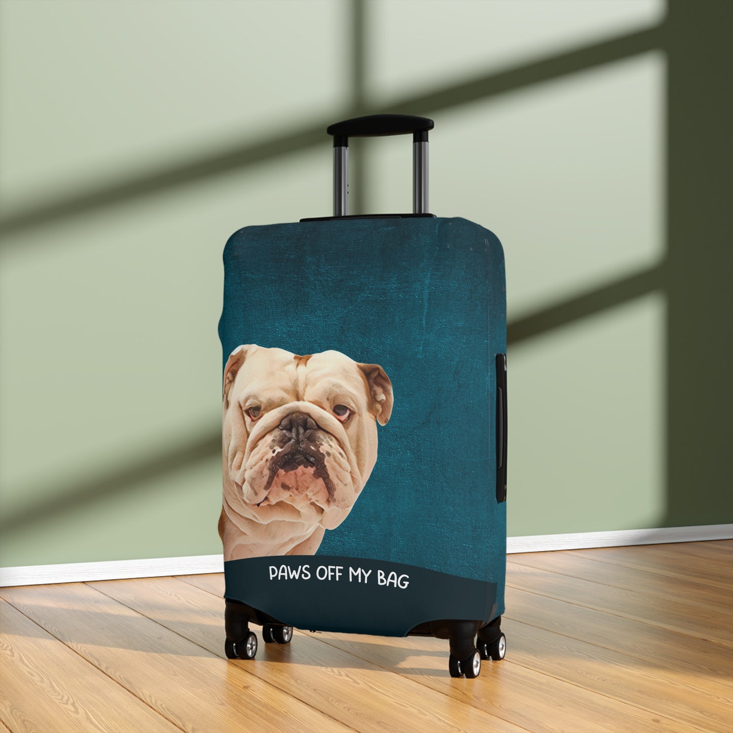 Bulldog Paws Off My Bag Luggage Cover