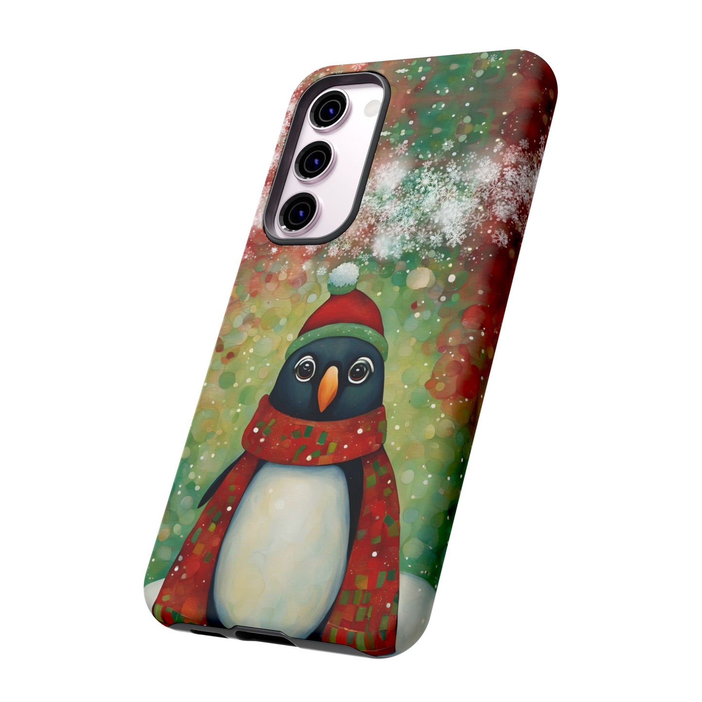 Christmas Penguin iPhone Samsung Galaxy Google Pixel Tough Cases