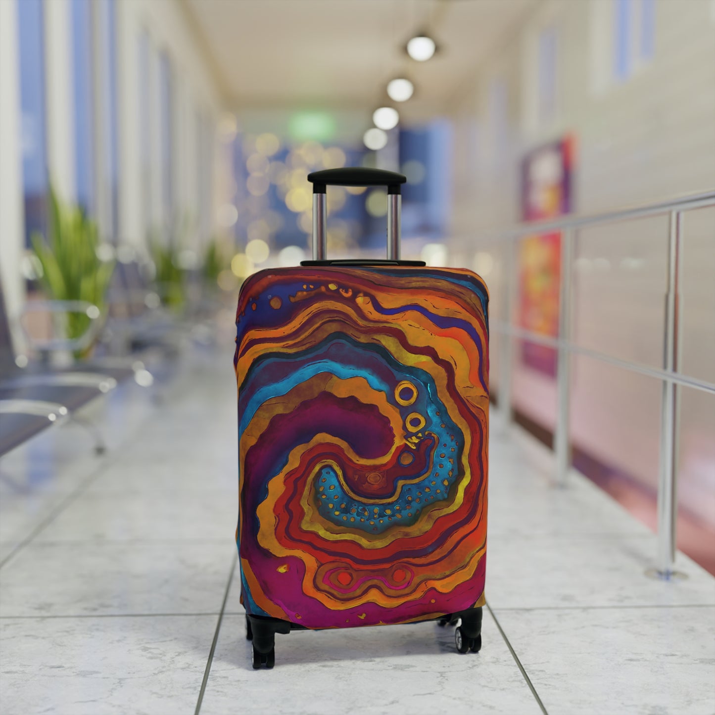 Geode Swirl Luggage Cover