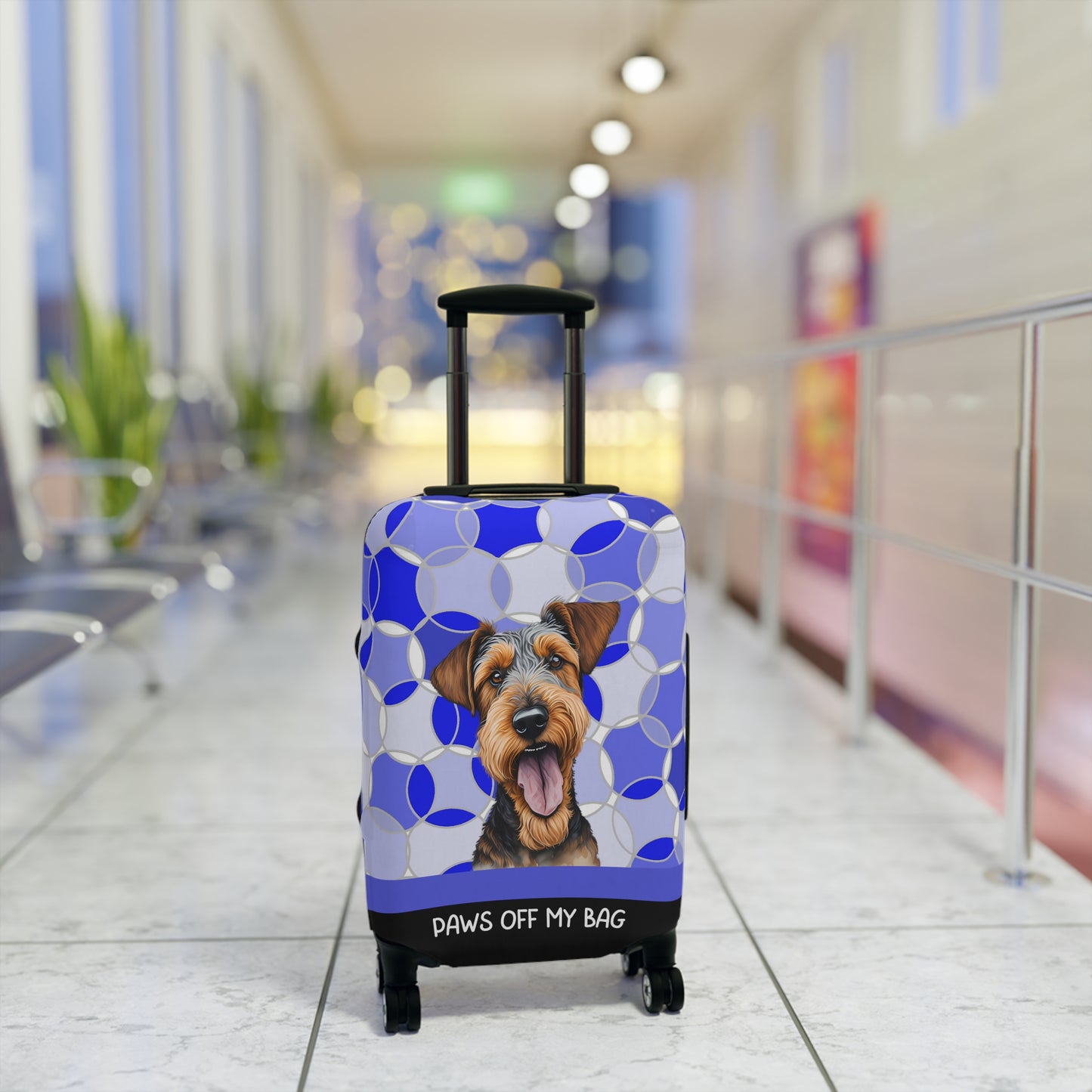 Airedale Terrier Paws Off My Bag Luggage Cover